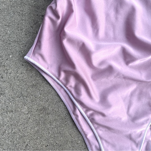 NEW Maryam Nassir Zadeh x J Crew Cross-Back One Piece Swimsuit Pink Size 2 $138 - Picture 4 of 13